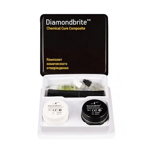 Diamondbrite Chemical Cure / Даймондбрайт набор (14 г + 14 г + 9 г + 3 мл + 3 мл) Medental