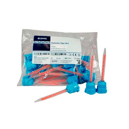 Насадки Automix-Tips Blue 1:10 для Luxatemp (оранжево-голубые, 45 шт) DMG