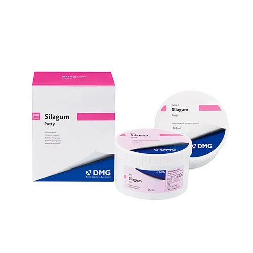 Silagum Putty / Силагум Патти слепочный материал на основе А-силикона (2 х 262 мл) DMG