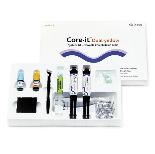 Core it Dual System Kit / Коре ит Дуал Набор желтый (2 х 10г + бонд) Spident
