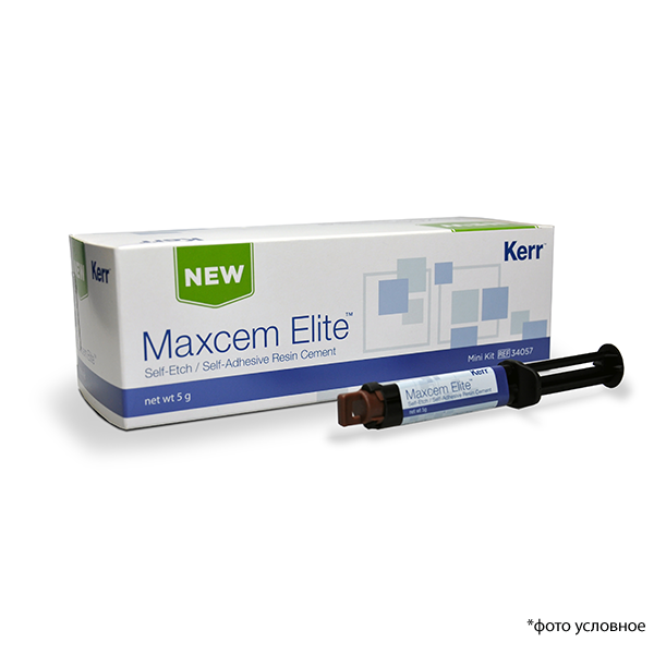 Maxcem Elite™ Mini Kit цемент самопротравливающий самоадгезивный, прозрачный, шприц, 5гр