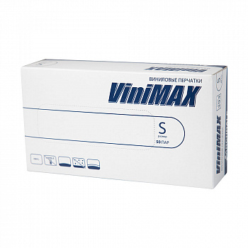 Vinimax / Винимакс перчатки виниловые бесцветные S (50 пар) Archdale