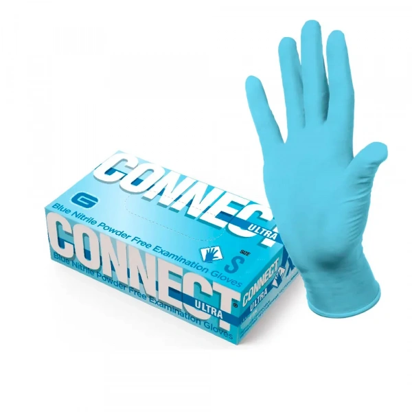 Перчатки нитриловые CONNECT ULTRA смотровые 3 г (S, 50 пар) Connect