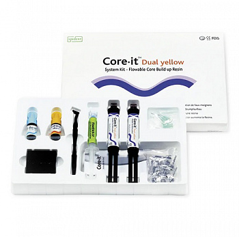 Core it Dual System Kit / Коре ит Дуал Набор желтый (2 х 10г + бонд) Spident