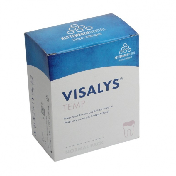 Visalys Temp, цвет A1, для временных коронок и мостов, картридж, 50мл и 15насадок