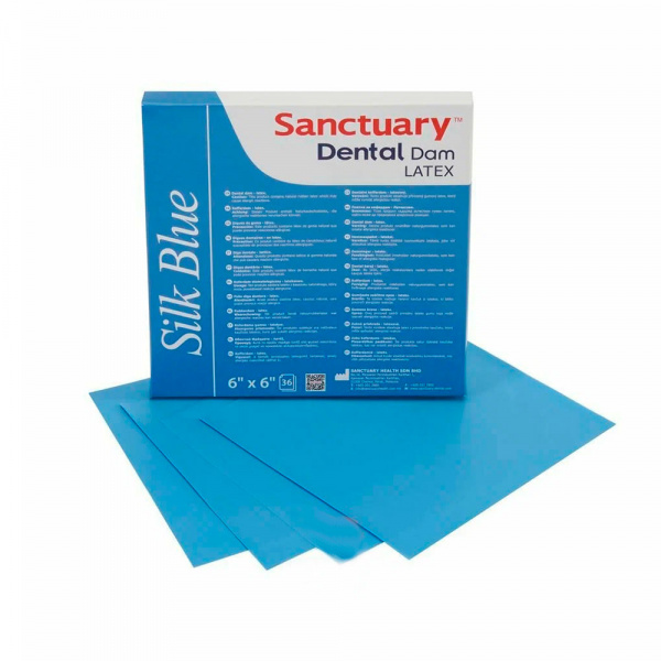 Латексные листы средние голубые с ароматом мяты 152 мм х 152 мм (36 шт) Sanctuary