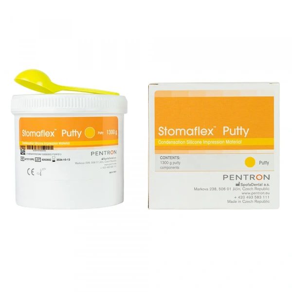 Stomaflex Putty / Стомафлекс Путти С-силиконовый оттискный материал высокой вязкости (1300 г) Spofa