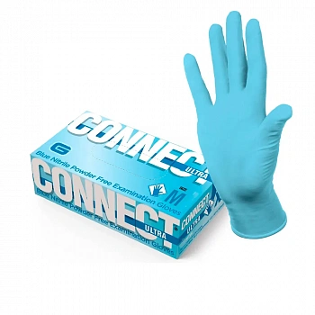Перчатки нитриловые CONNECT ULTRA смотровые 3 г (M, 50 пар) Connect